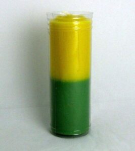 velón amarillo verde