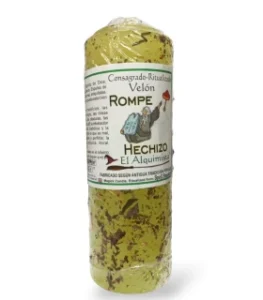 Velón rompe hechizo con hierbas y aceite 1