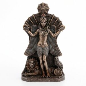 Figura diosa ishtar diosa babilonia guerra y fertilidad resina bronce