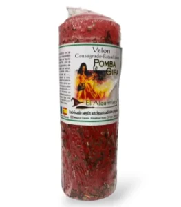 Velón pomba gira con hierbas y aceite