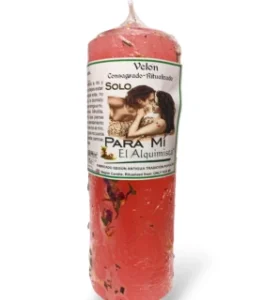 Velón solo para mí con hierbas y aceite