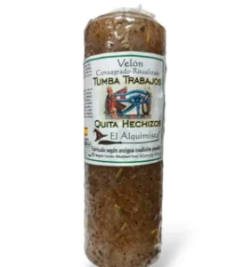 Velón tumba trabajos con hierbas y aceite