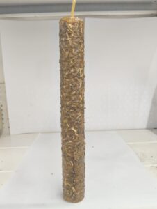 vela panal con hierbas dinero