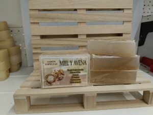 jabón avena y miel